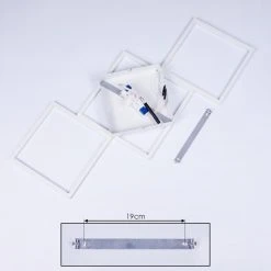 Hofstein Pourao Deckenleuchte LED Wei&szlig;, 1-flammig -LED Leuchten Verkäufe 2022 pourao deckenleuchte h3418116 4