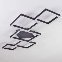 Hofstein Pourao Deckenleuchte LED Schwarz, Wei&szlig;, 1-flammig, Fernbedienung -LED Leuchten Verkäufe 2022 pourao deckenleuchte h3418161 7