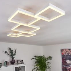 Hofstein Pourao Deckenleuchte LED Wei&szlig;, 1-flammig, Fernbedienung -LED Leuchten Verkäufe 2022 pourao deckenleuchte h3418208 6