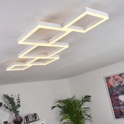 Hofstein Pourao Deckenleuchte LED Wei&szlig;, 1-flammig, Fernbedienung -LED Leuchten Verkäufe 2022 pourao deckenleuchte h3418208 8