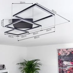 Hofstein Pourao Deckenleuchte LED Wei&szlig;, 1-flammig -LED Leuchten Verkäufe 2022 pourao deckenleuchte h3418284 3