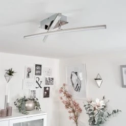 Hofstein Powassan Deckenleuchte LED Chrom, 2-flammig -LED Leuchten Verkäufe 2022 powassan deckenleuchte h3009253 10