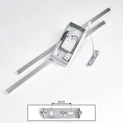 Hofstein Powassan Deckenleuchte LED Chrom, 2-flammig -LED Leuchten Verkäufe 2022 powassan deckenleuchte h3009253 4