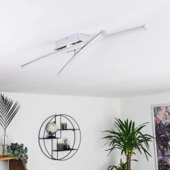 Hofstein Powassan Deckenleuchte LED Chrom, 2-flammig -LED Leuchten Verkäufe 2022 powassan deckenleuchte h3009277 10