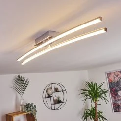 Hofstein Powassan Deckenleuchte LED Chrom, 2-flammig -LED Leuchten Verkäufe 2022 powassan deckenleuchte h3009277 8