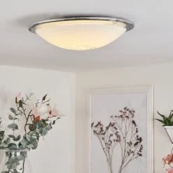 Hofstein Pratteln Deckenleuchte LED Chrom, 1-flammig