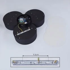 Hofstein Purus Deckenleuchte LED Schwarz, 1-flammig -LED Leuchten Verkäufe 2022 purus deckenleuchte h3437421 4