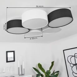 Hofstein Purus Deckenleuchte LED Schwarz, 1-flammig -LED Leuchten Verkäufe 2022 purus deckenleuchte h3445501 3