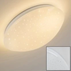 Hofstein Quebec Deckenleuchte LED Wei&szlig;, 1-flammig, Fernbedienung, Farbwechsler -LED Leuchten Verkäufe 2022 quebec deckenleuchte h000205 5