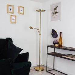 Hofstein Rabeja Deckenfluter LED Messing, Gold, 2-flammig 22 Hofstein Rabeja Deckenfluter LED Messing, Gold, 2-flammig -LED Leuchten Verkäufe 2022 rabeja deckenfluter h3391044 10