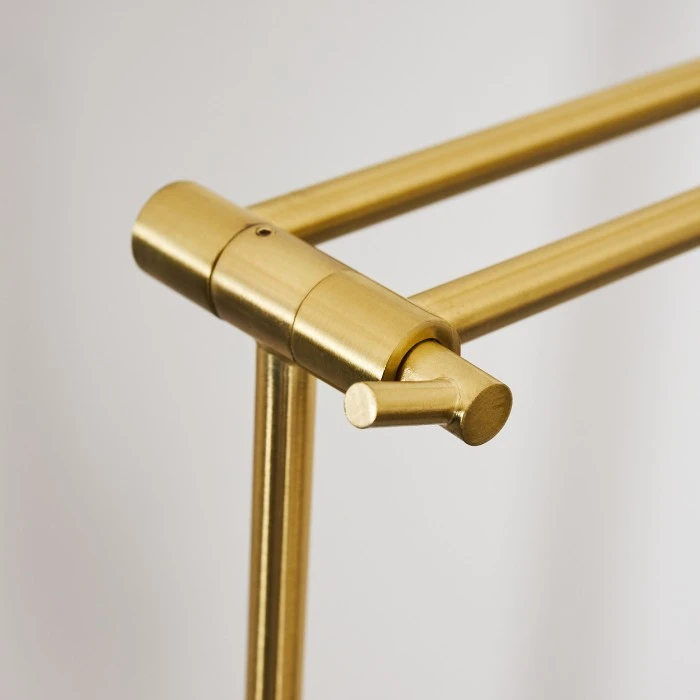 Hofstein Rabeja Deckenfluter LED Messing, Gold, 2-flammig 5 Hofstein Rabeja Deckenfluter LED Messing, Gold, 2-flammig – Bild 5