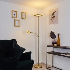 Hofstein Rabeja Deckenfluter LED Messing, Gold, 2-flammig 17 Hofstein Rabeja Deckenfluter LED Messing, Gold, 2-flammig -LED Leuchten Verkäufe 2022 rabeja deckenfluter h3391044 5