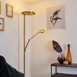 Hofstein Rabeja Deckenfluter LED Messing, Gold, 2-flammig 21 Hofstein Rabeja Deckenfluter LED Messing, Gold, 2-flammig -LED Leuchten Verkäufe 2022 rabeja deckenfluter h3391044 9