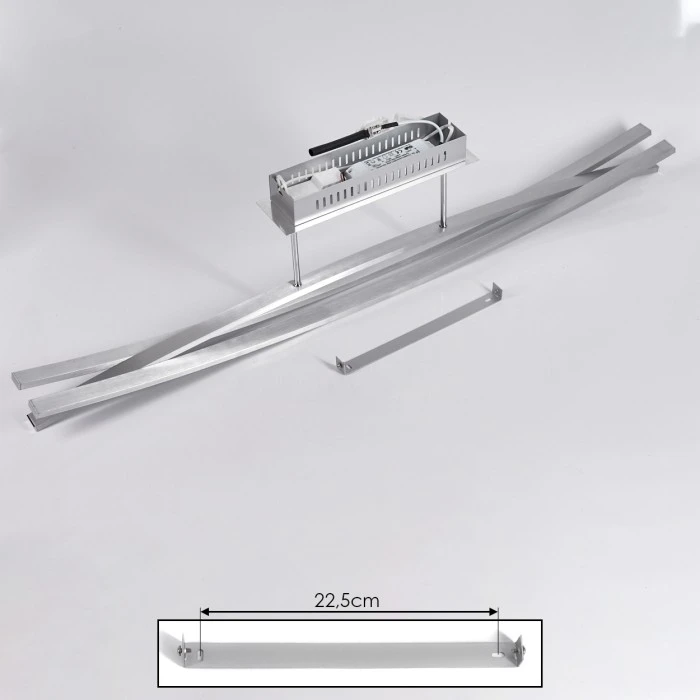 Hofstein Rabius Deckenleuchte LED Silber, 3-flammig 5 Hofstein Rabius Deckenleuchte LED Silber, 3-flammig – Bild 5