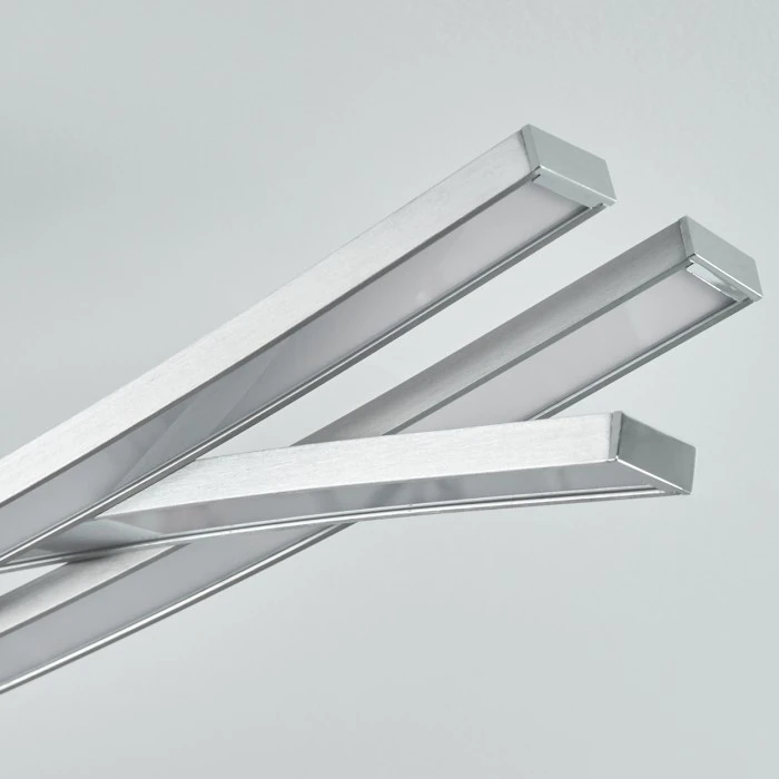 Hofstein Rabius Deckenleuchte LED Silber, 3-flammig 6 Hofstein Rabius Deckenleuchte LED Silber, 3-flammig – Bild 6