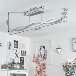 Hofstein Rabius Deckenleuchte LED Silber, 3-flammig -LED Leuchten Verkäufe 2022 rabius deckenleuchte h3542064 3