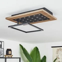 Hofstein Ramilos Deckenleuchte LED Schwarz, Naturfarben, 1-flammig -LED Leuchten Verkäufe 2022 ramilos deckenleuchte h3583449 4