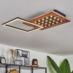 Hofstein Ramilos Deckenleuchte LED Schwarz, Naturfarben, 1-flammig -LED Leuchten Verkäufe 2022 ramilos deckenleuchte h3583449 6