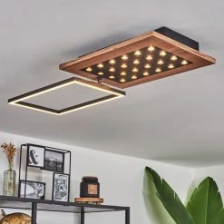 Hofstein Ramilos Deckenleuchte LED Schwarz, Naturfarben, 1-flammig -LED Leuchten Verkäufe 2022 ramilos deckenleuchte h3583449 8