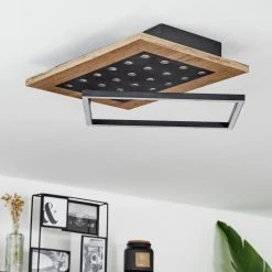 Hofstein Ramilos Deckenleuchte LED Schwarz, Naturfarben, 1-flammig -LED Leuchten Verkäufe 2022 ramilos deckenleuchte h3583449 9