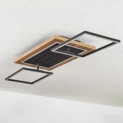 Hofstein Ramilos Deckenleuchte LED Schwarz, Naturfarben, 1-flammig -LED Leuchten Verkäufe 2022 ramilos deckenleuchte h3583470 7