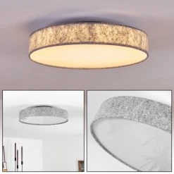 Hofstein Rayong Deckenleuchte LED Nickel-Matt, 1-flammig