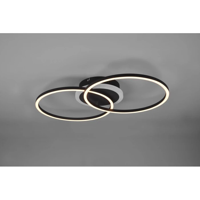 Reality Arribo Deckenleuchte LED Schwarz, 3-flammig, Fernbedienung, Farbwechsler 2 Reality Arribo Deckenleuchte LED Schwarz, 3-flammig, Fernbedienung, Farbwechsler – Bild 2