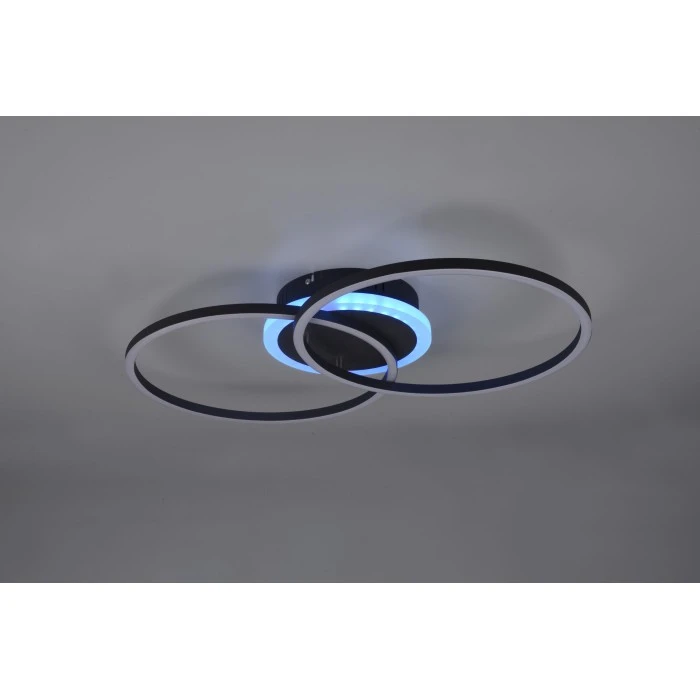 Reality Arribo Deckenleuchte LED Schwarz, 3-flammig, Fernbedienung, Farbwechsler 6 Reality Arribo Deckenleuchte LED Schwarz, 3-flammig, Fernbedienung, Farbwechsler – Bild 6