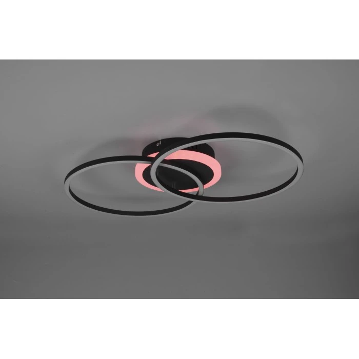 Reality Arribo Deckenleuchte LED Schwarz, 3-flammig, Fernbedienung, Farbwechsler 7 Reality Arribo Deckenleuchte LED Schwarz, 3-flammig, Fernbedienung, Farbwechsler – Bild 7