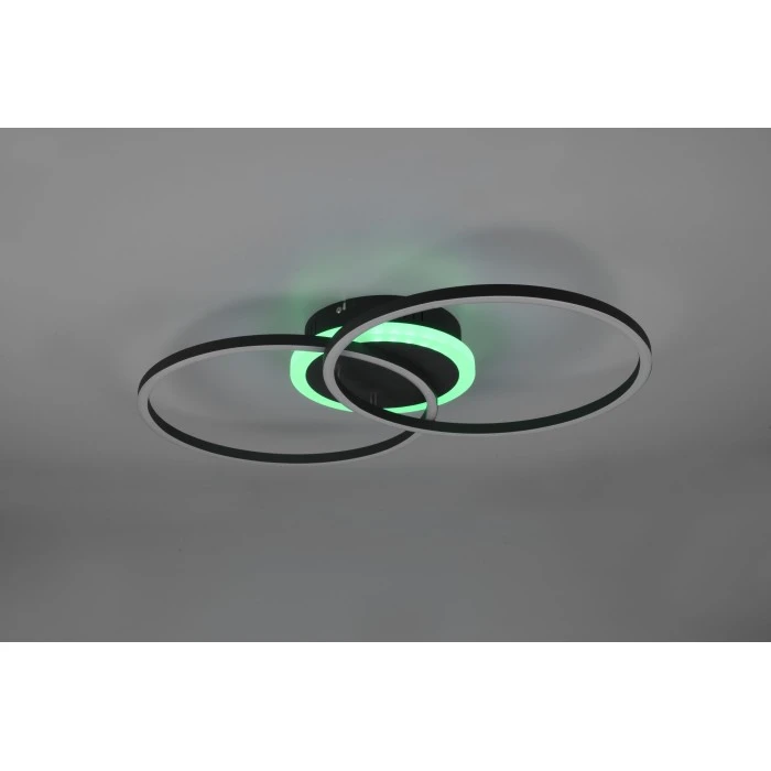 Reality Arribo Deckenleuchte LED Schwarz, 3-flammig, Fernbedienung, Farbwechsler 8 Reality Arribo Deckenleuchte LED Schwarz, 3-flammig, Fernbedienung, Farbwechsler – Bild 8