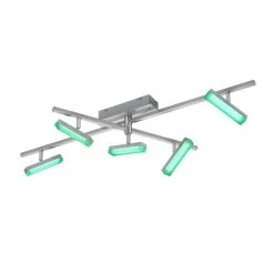 Reality BONDY Deckenleuchte LED Nickel-Matt, 5-flammig, Fernbedienung, Farbwechsler 26 Reality BONDY Deckenleuchte LED Nickel-Matt, 5-flammig, Fernbedienung, Farbwechsler -LED Leuchten Verkäufe 2022 reality bondy deckenleuchte r62425107 12