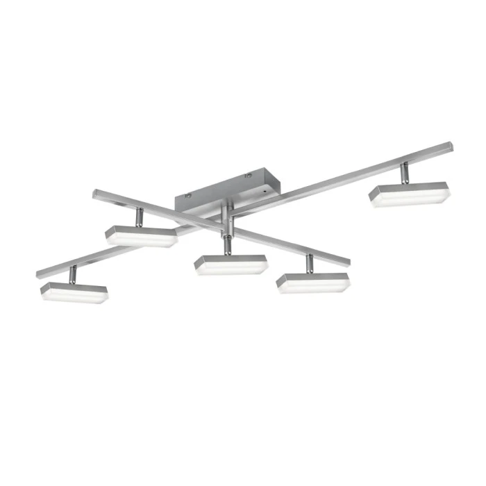 Reality BONDY Deckenleuchte LED Nickel-Matt, 5-flammig, Fernbedienung, Farbwechsler 14 Reality BONDY Deckenleuchte LED Nickel-Matt, 5-flammig, Fernbedienung, Farbwechsler – Bild 14