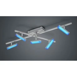 Reality BONDY Deckenleuchte LED Nickel-Matt, 5-flammig, Fernbedienung, Farbwechsler 17 Reality BONDY Deckenleuchte LED Nickel-Matt, 5-flammig, Fernbedienung, Farbwechsler -LED Leuchten Verkäufe 2022 reality bondy deckenleuchte r62425107 3