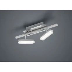 Reality BONDY Deckenleuchte LED Nickel-Matt, 2-flammig, Fernbedienung