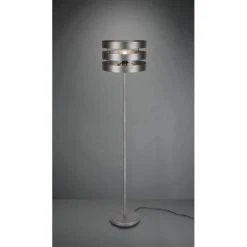 Reality Duncan Stehleuchte LED Nickel-Matt, Dunkelbraun, 1-flammig
