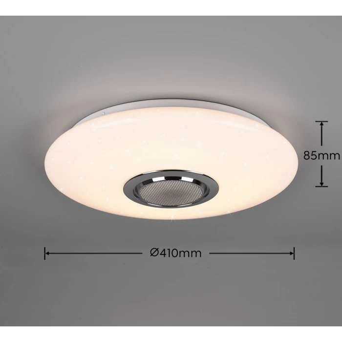 Reality Musica Deckenleuchte LED Weiß, 2-flammig, Fernbedienung, Farbwechsler 13 Reality Musica Deckenleuchte LED Weiß, 2-flammig, Fernbedienung, Farbwechsler – Bild 13