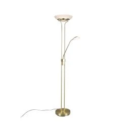 Reality Orson Deckenfluter LED Messing, 2-flammig