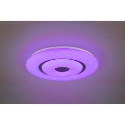 Reality Rana Deckenleuchte LED Schwarz, Wei&szlig;, 1-flammig, Fernbedienung, Farbwechsler -LED Leuchten Verkäufe 2022 reality rana deckenleuchte r65081900 6