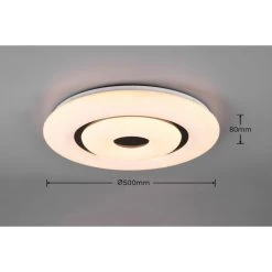 Reality Rana Deckenleuchte LED Schwarz, Wei&szlig;, 1-flammig, Fernbedienung, Farbwechsler -LED Leuchten Verkäufe 2022 reality rana deckenleuchte r65081900 7