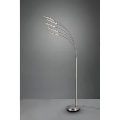 Reality Reed Bogenlampe LED Nickel-Matt, 5-flammig