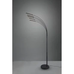 Reality Reed Bogenleuchte LED Schwarz, 5-flammig