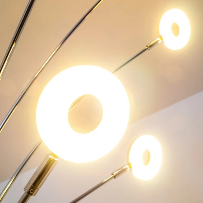 Reality RENNES Stehleuchte LED Chrom, 5-flammig 3 Reality RENNES Stehleuchte LED Chrom, 5-flammig – Bild 3