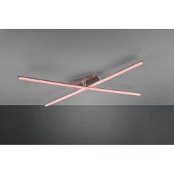 Reality STRADA Deckenleuchte LED Nickel-Matt, 2-flammig, Fernbedienung, Farbwechsler -LED Leuchten Verkäufe 2022 reality strada deckenleuchte r62952100 3
