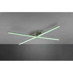 Reality STRADA Deckenleuchte LED Nickel-Matt, 2-flammig, Fernbedienung, Farbwechsler -LED Leuchten Verkäufe 2022 reality strada deckenleuchte r62952100 5