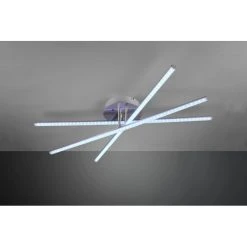 Reality STRADA Deckenleuchte LED Nickel-Matt, 3-flammig, Fernbedienung, Farbwechsler -LED Leuchten Verkäufe 2022 reality strada deckenleuchte r62953100 7