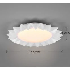 Reality Sunflower Deckenleuchte LED Weiß, 2-flammig, Fernbedienung, Farbwechsler -LED Leuchten Verkäufe 2022 reality sunflower deckenleuchte r65071201 17