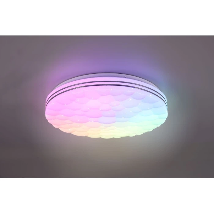 Reality Tiger Deckenleuchte LED Weiß, 1-flammig, Fernbedienung, Farbwechsler 2 Reality Tiger Deckenleuchte LED Weiß, 1-flammig, Fernbedienung, Farbwechsler – Bild 2