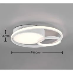 Reality Vuelta Deckenleuchte LED Weiß, 1-flammig -LED Leuchten Verkäufe 2022 reality vuelta deckenleuchte r62233131 5