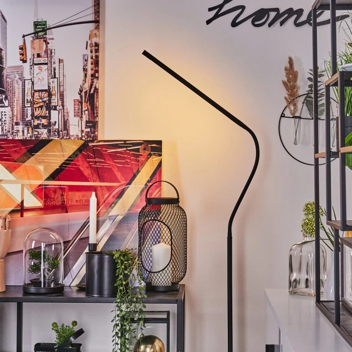 Hofstein Reuland Stehleuchte LED Schwarz, 1-flammig 11 Hofstein Reuland Stehleuchte LED Schwarz, 1-flammig – Bild 11