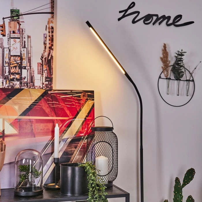 Hofstein Reuland Stehleuchte LED Schwarz, 1-flammig 7 Hofstein Reuland Stehleuchte LED Schwarz, 1-flammig – Bild 7